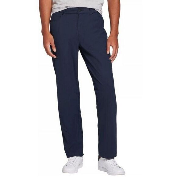 VRST Other - VRST Mens Commuter 2 Way Stretch Athletic Fit Performance Chino Pant Navy 31x32